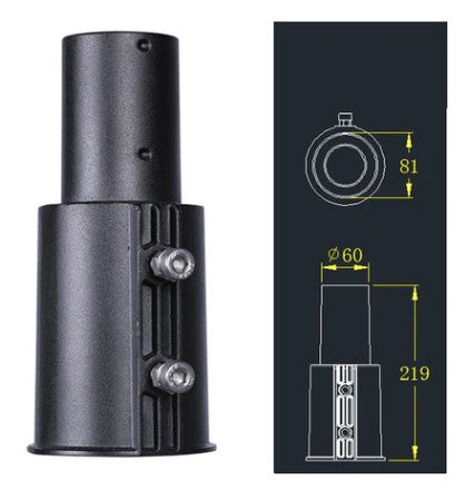 Adaptateur Candélabre / Lampe de rue et parking extérieur 60-80mm