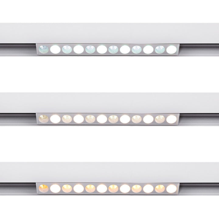 Spot linéaire opale sur rail magnétique CCT - 10W - UGR18 - Mi Light - Blanc