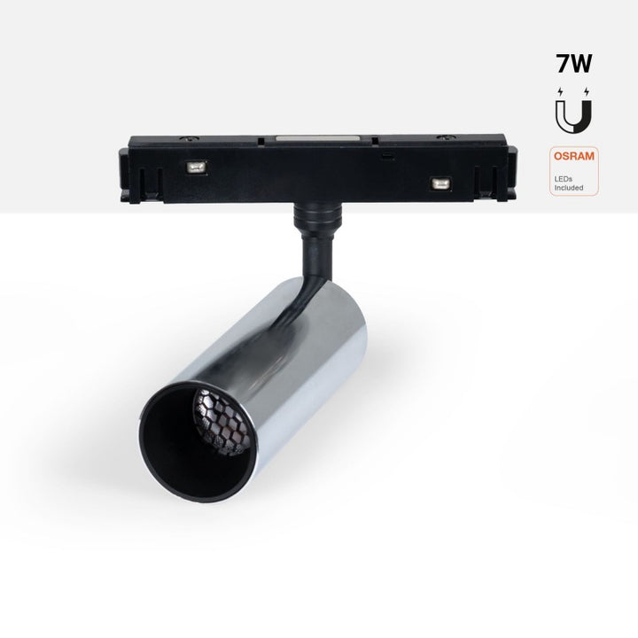 Spot LED pour rail magnétique 48V - 7W - Puce OSRAM - 2700K - Couleurs