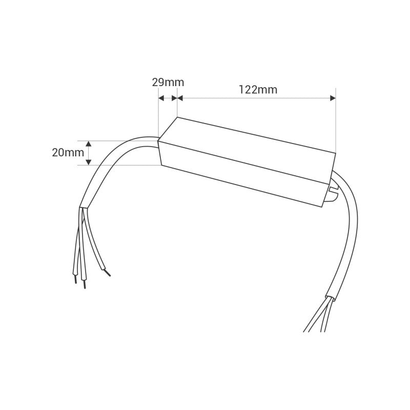 Alimentation LED 24V étanche 24W extra-plate - 1.0A - IP67