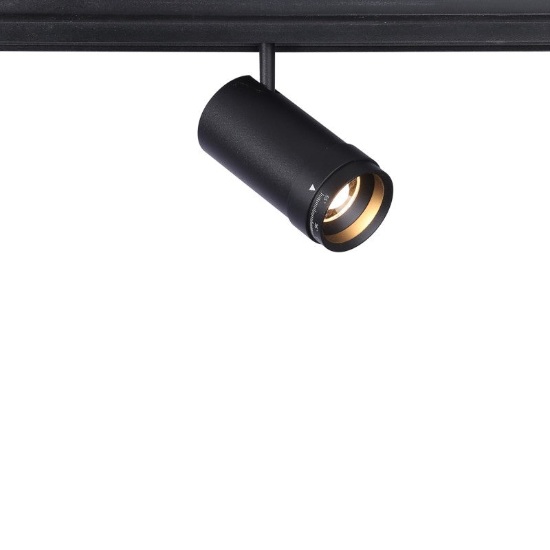 Spot LED sur rail magnétique avec Zoom 10°-55º - 48V - 12W