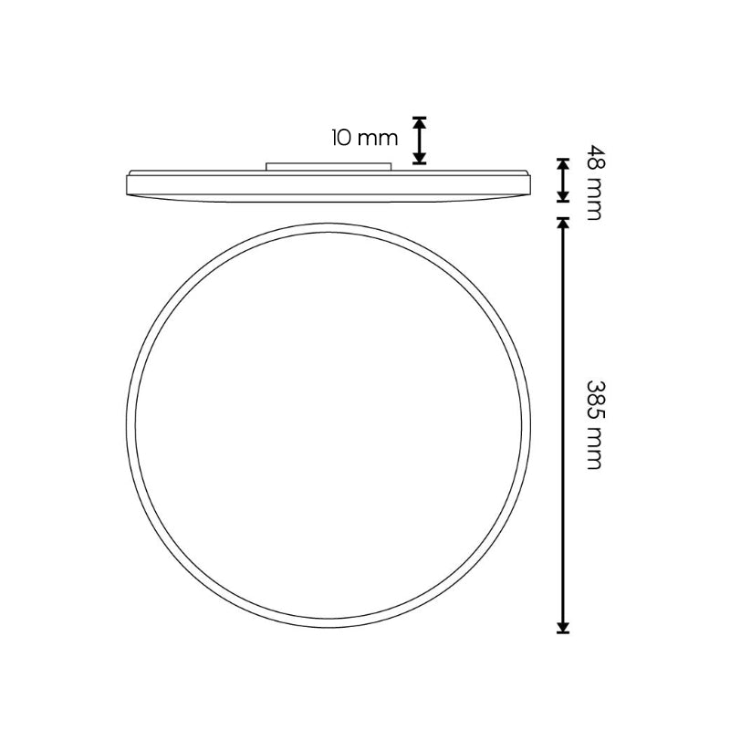 Plafonnier Led  rond 40W  38,5 Diam.- 4500 K