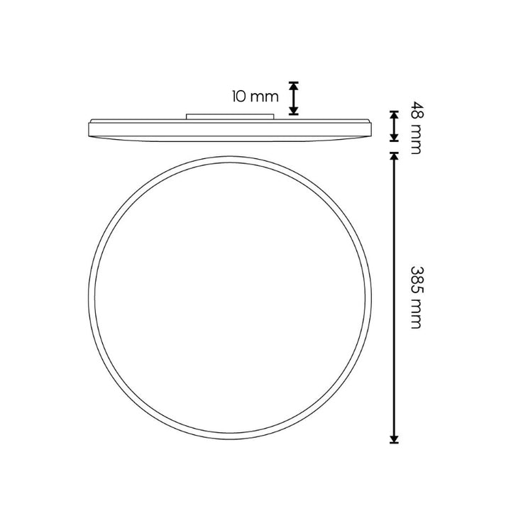 Plafonnier Led  rond 40W  38,5 Diam.- 4500 K