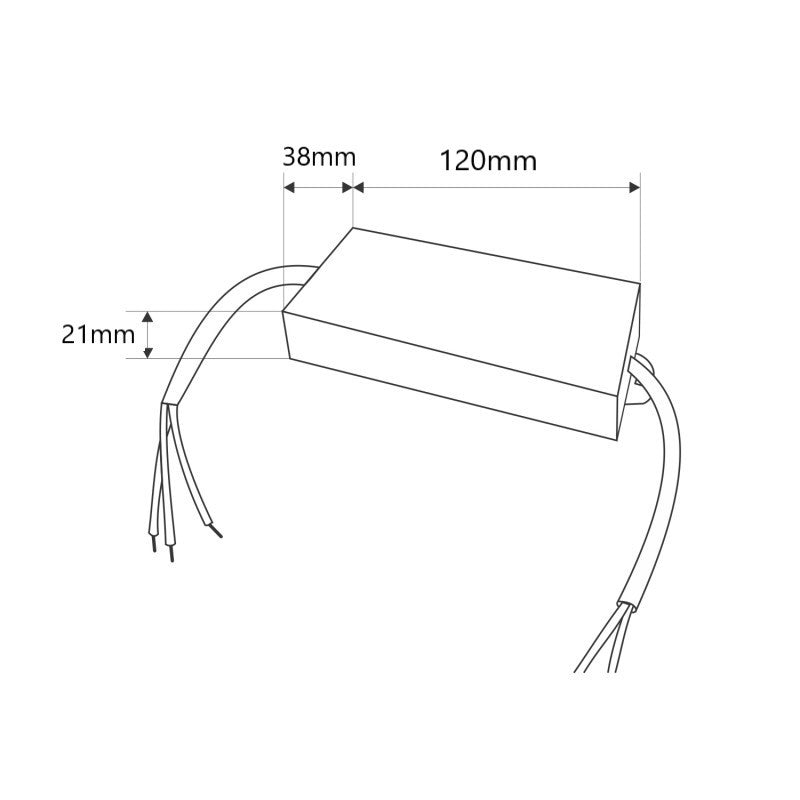 Fuente de alimentación LED impermeable de 24 V, 36 W, extraplana, 1,5 A, IP67