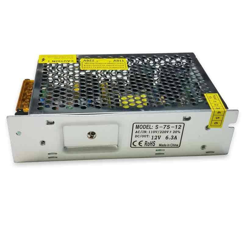 Fuente de alimentación conmutada IP20 de 75 W y 12 V