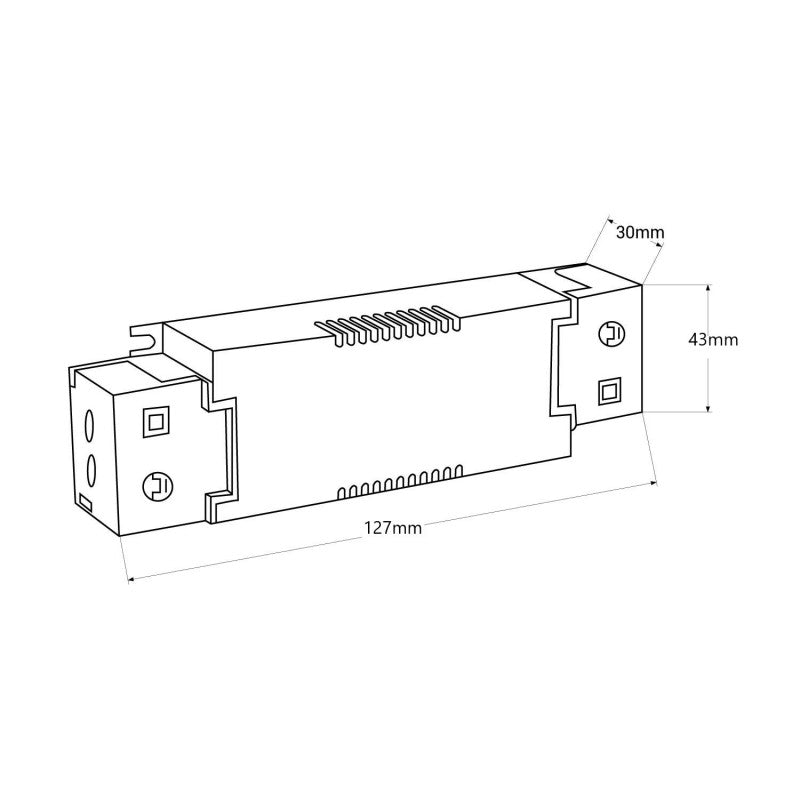 Driver LED dimmable par DALI , PUSH, 1/0-10V - Courant multiple (150-350mA)