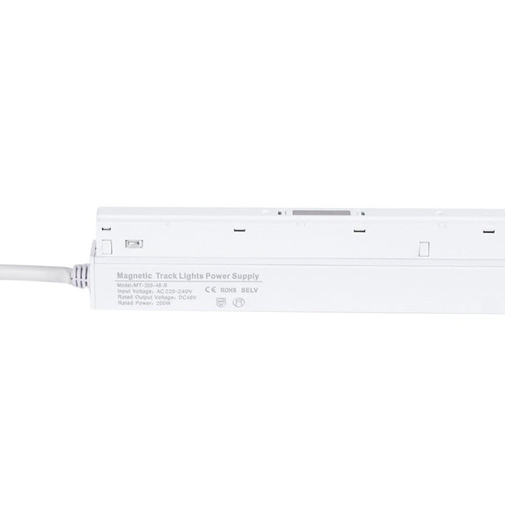 Fuente de alimentación con riel magnético de 48 V y 200 W, color blanco