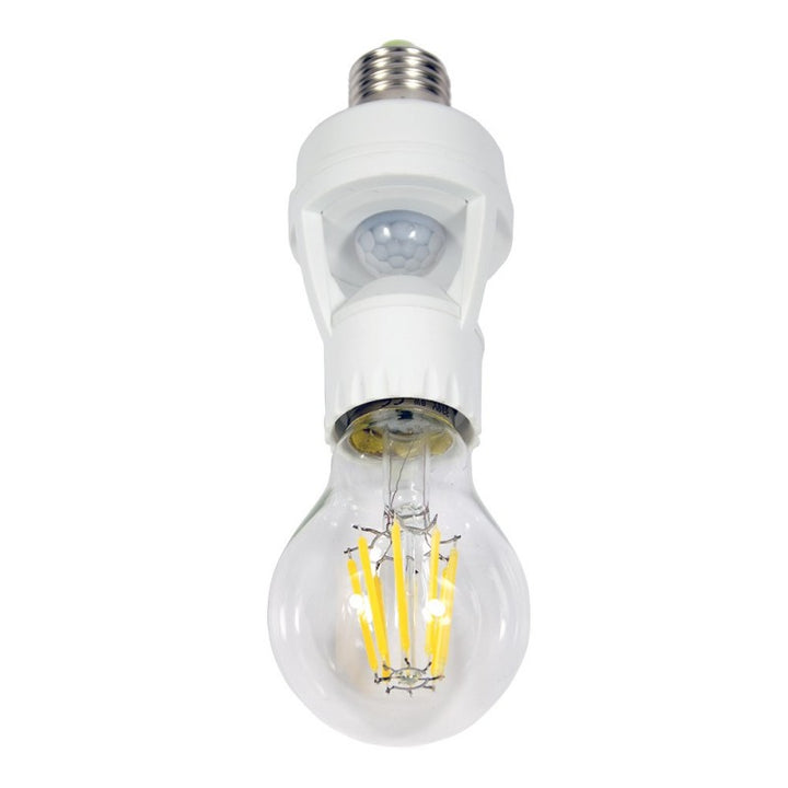 Adaptateur ampoule LED E27 détecteur de présence intégré