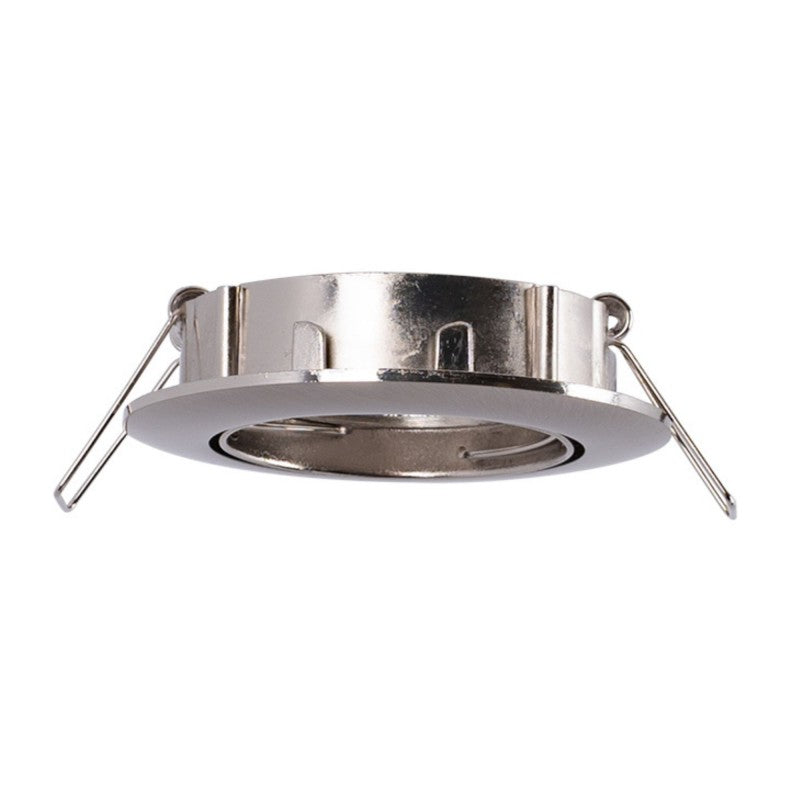 Collerette downlight orientable pour ampoule GU10 / MR16 - Coupe Ø72 mm