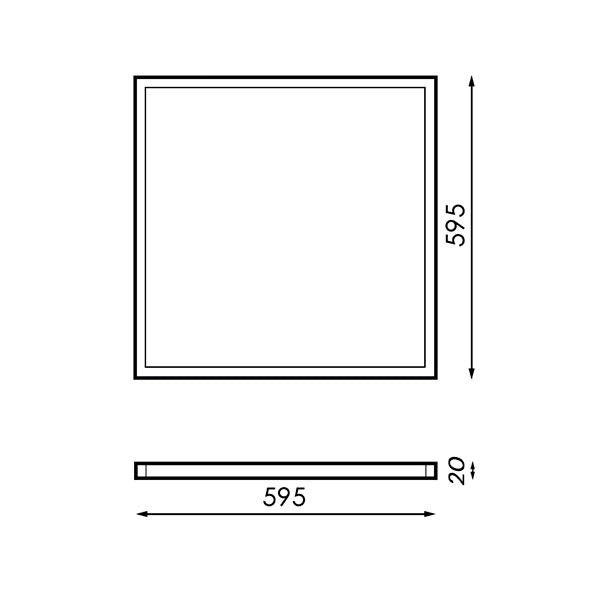 Panneau Led Série Trielle 60X60 42 W