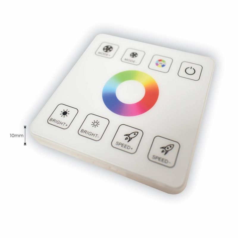 Controlador RGB para tiras LED con panel táctil RF - 5-24V/DC