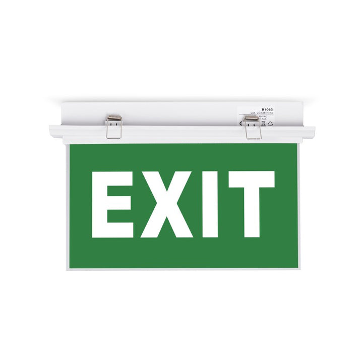 Bloc autonome d'éclairage de sécurité avec pictogramme "EXIT" - Encastrable