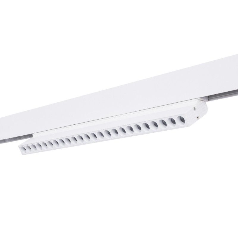 Spot linéaire orientable sur rail magnétique RGB + CCT - 12W - UGR18 - Mi Light - Blanc