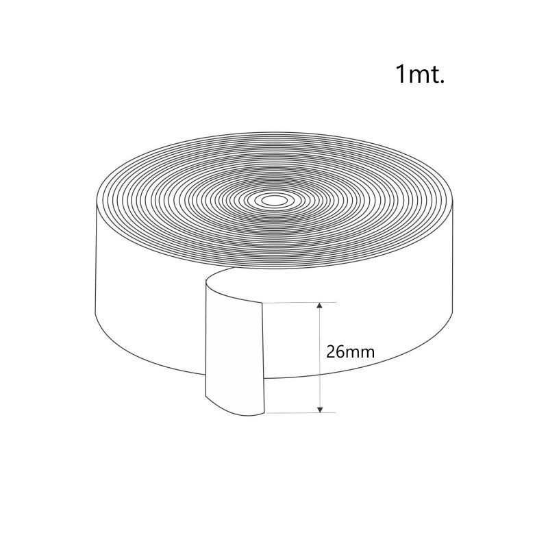 Ruban textile conducteur pour système "Axia" - 48V - 1 mètre