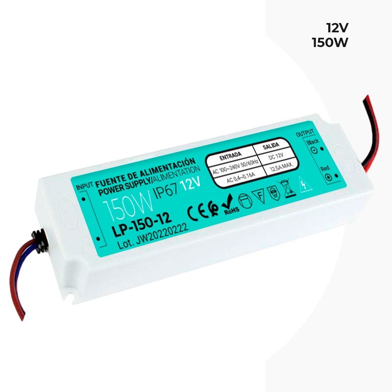 Alimentation étanche IP67 12V 150W