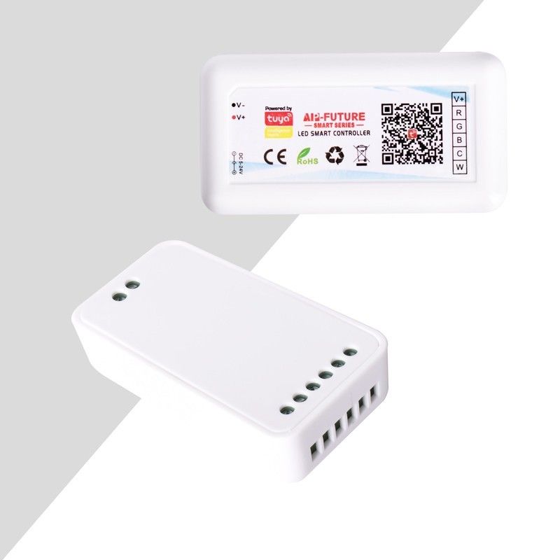 Controlador LED RGB+CCT SMART WIFI con control remoto - 12-24 V CC - 5 canales