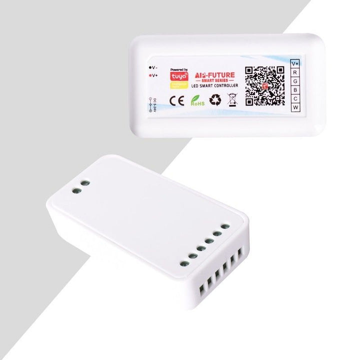 Controlador LED RGB+CCT SMART WIFI con control remoto - 12-24 V CC - 5 canales