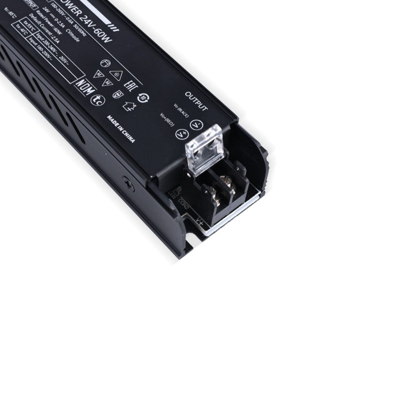 Fuente de alimentación LED extraplana 24V 60W - 2,5A - Alto rendimiento - IP20