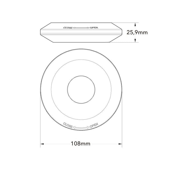 Detector de movimiento por microondas - Superficie - Interruptor DIP - Techo/pared