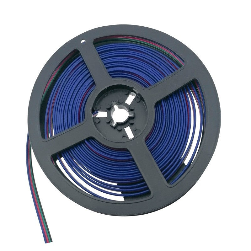 Câble RGB 4 fils Ø0,52mm 12-24V DC