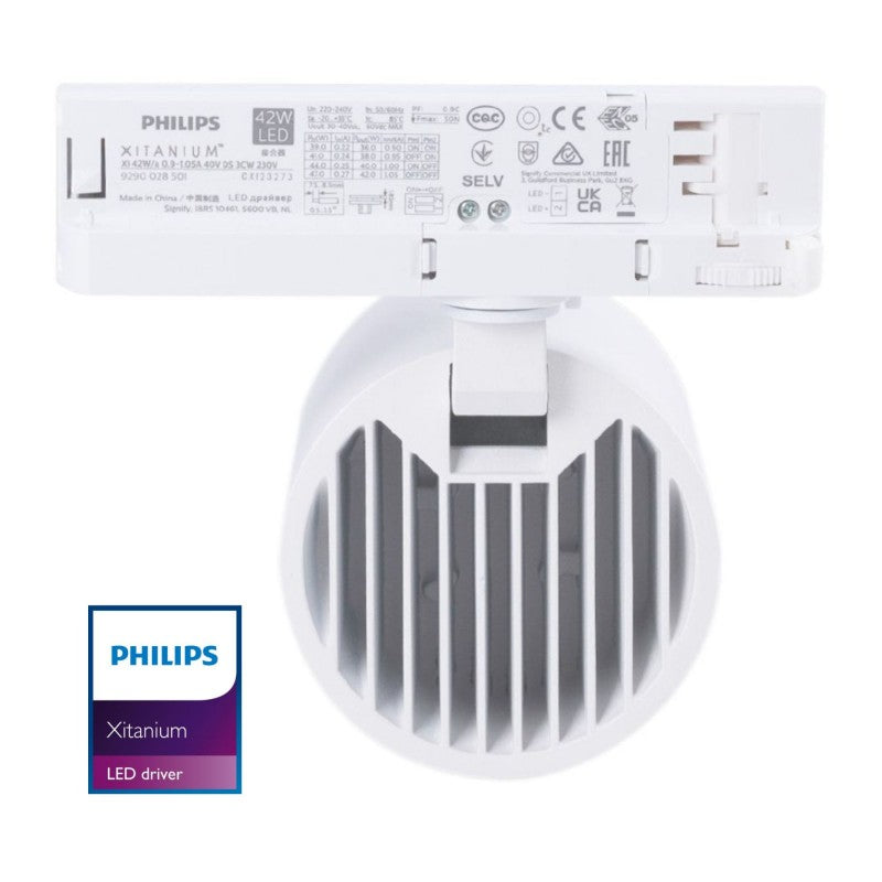 Foco LED 40W para carril trifásico - Frutas y verduras - Driver Philips Xitanium