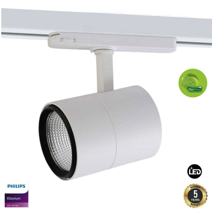 Projecteur LED 30W spécial légumes pour rail triphasé