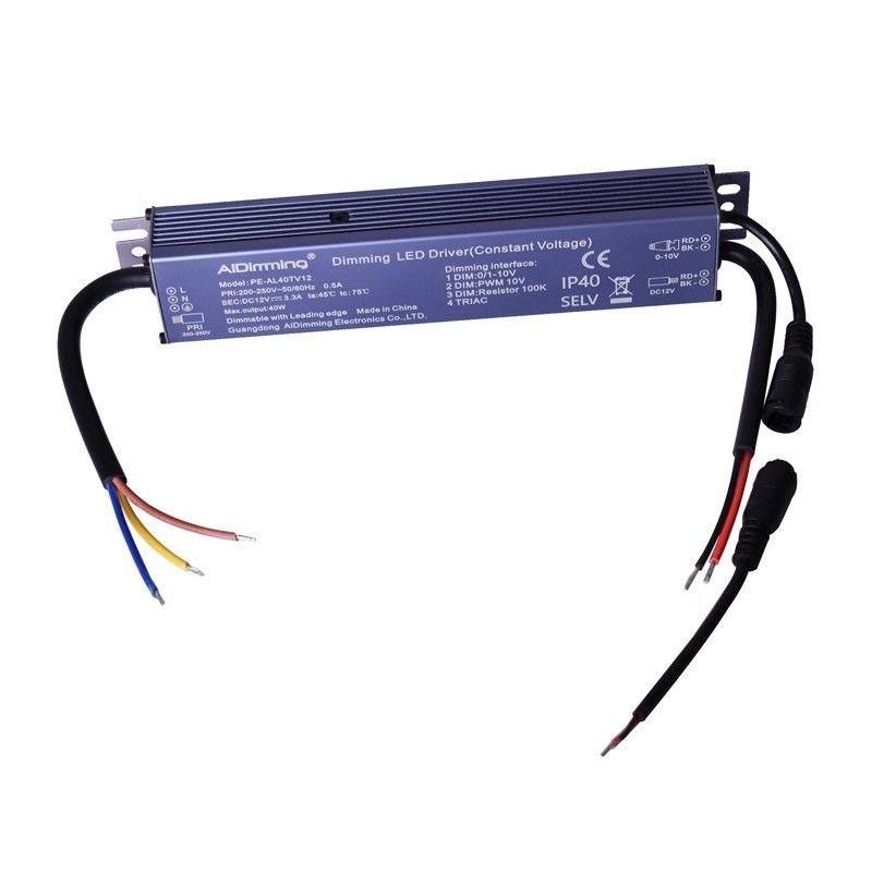 Fuente de alimentación regulable TRIAC DC 12V 40W 3,3A 40W IP40