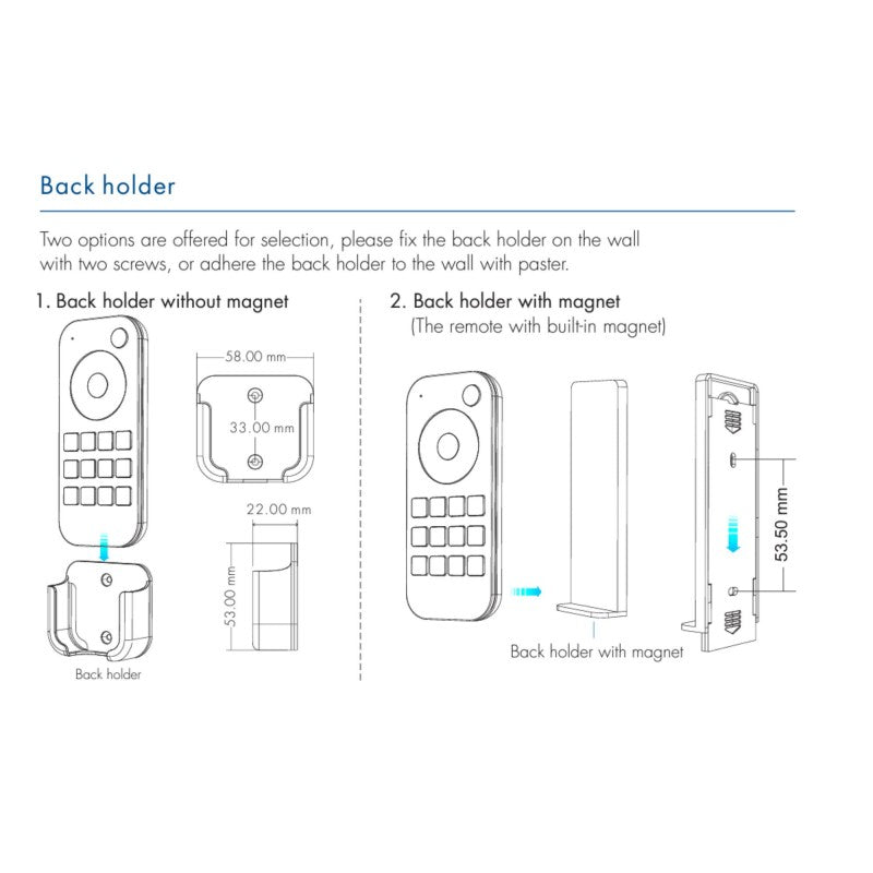 Télécommande RF à molette tactile RGB/RGBW Skydance - 4 zones - SK-RT9