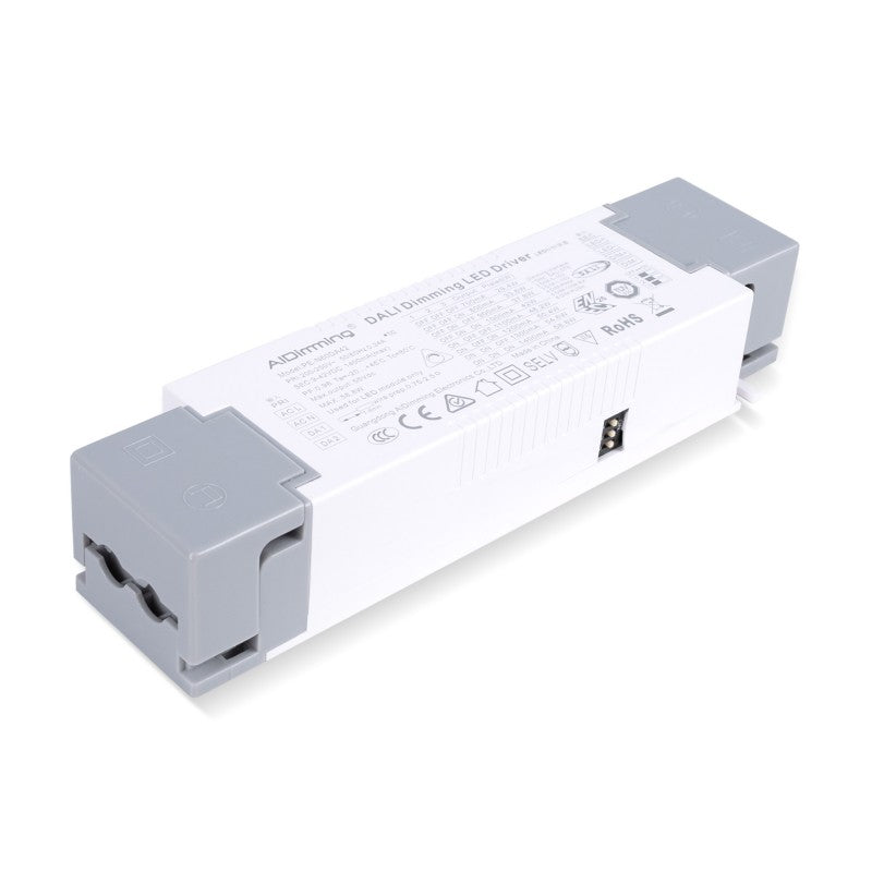 Driver dimmable par DALI + 1/0-10V + PUSH - 9-42V DC - 58W - Courant multiple (700-1400mA)