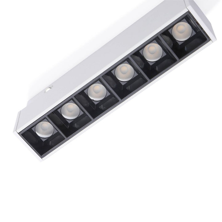 Spot LED linéaire sur rail magnétique 48V - 6W - UGR 16 - Blanc