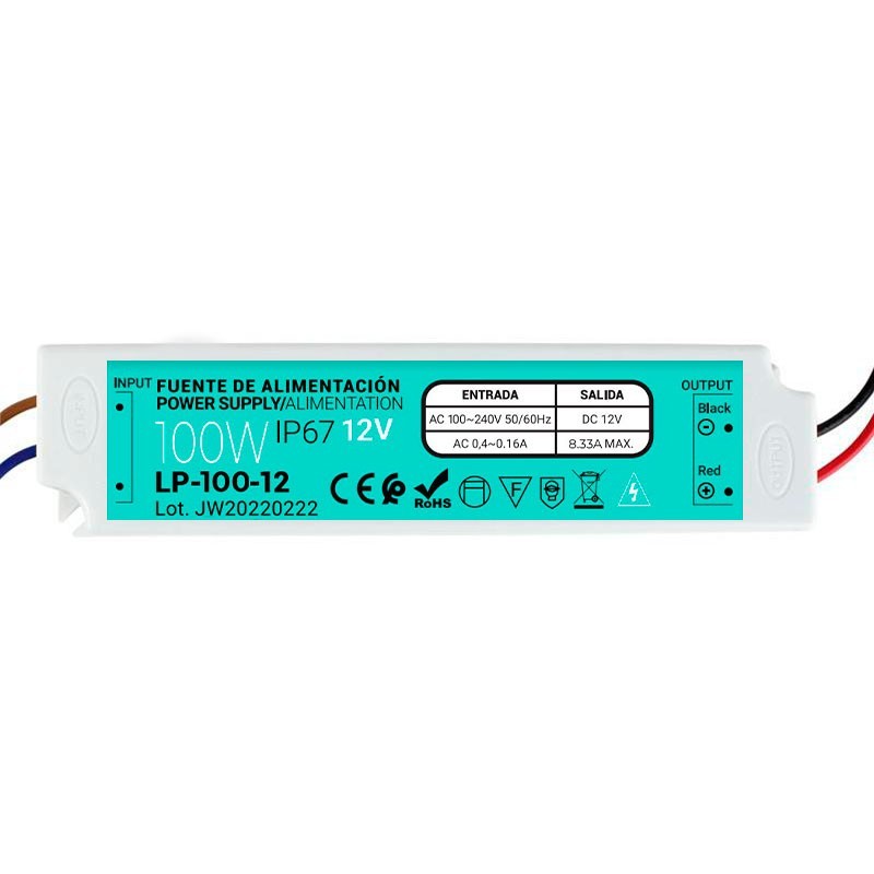 Alimentation étanche IP67 12V 100W