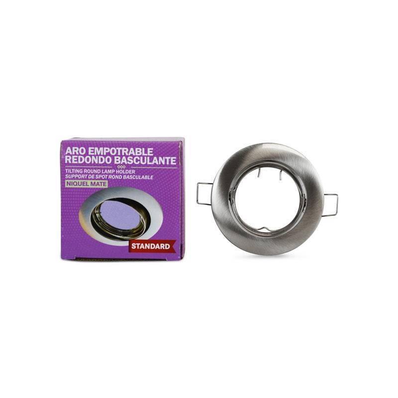 Collarín orientable para downlight para bombilla GU10 / MR16 - Corte Ø72 mm