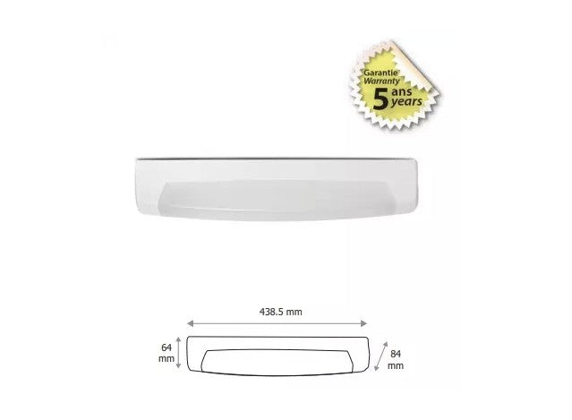 Reglette LED salle de bain - Tube S19  ON - OFF - Blanc