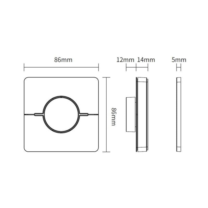 Panel de control RF con dial - CCT - 4 escenas - Mi Light - 2,4 GHz