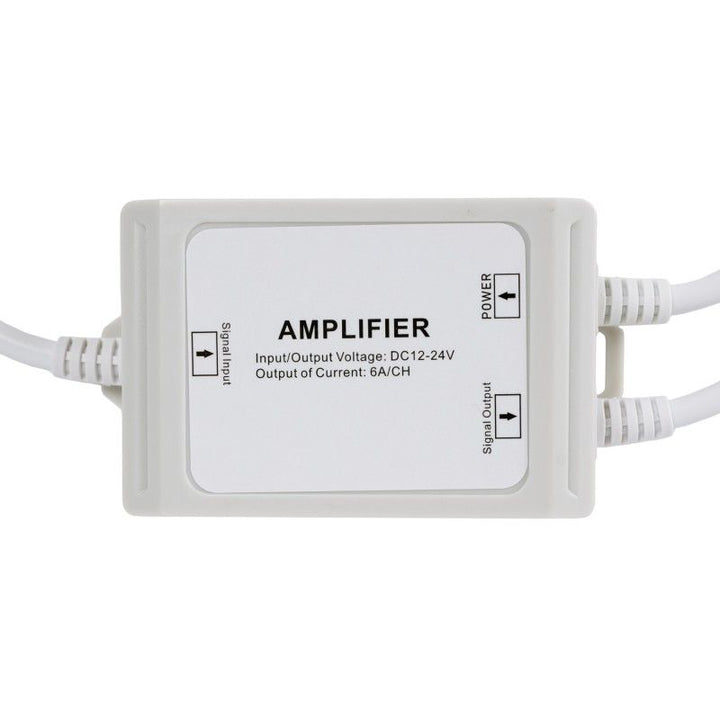 Amplificador de señal RGBW 12-24 V CC - 6 A/canal - Resistente al agua IP67