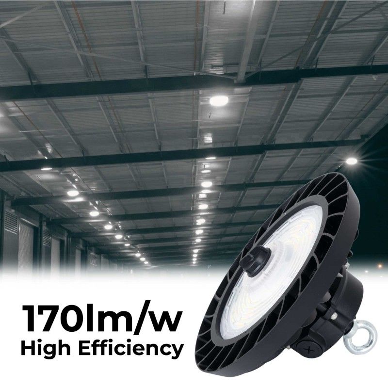 Suspension industrielle LED UFO - 150W - CCT - Driver LIFUD - IP65 - Garantie 5 ans