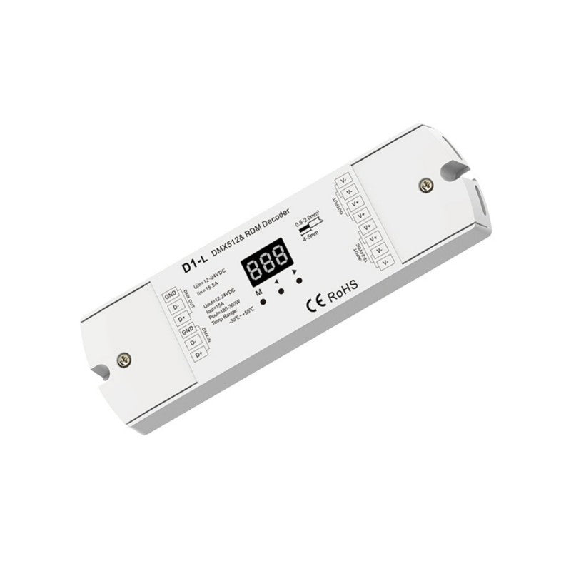 Décodeur DMX512 12-24V DC - 15A - 1 Canal