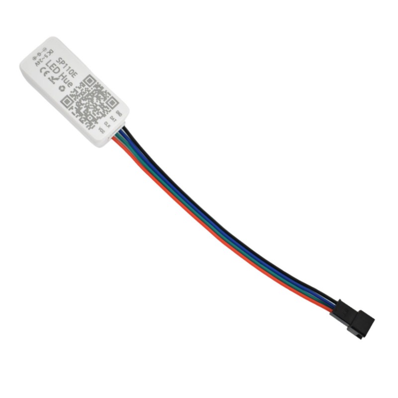 Controlador de píxeles IC LED RGB/RGBW con Bluetooth: 5-24 V CC, 1024 píxeles