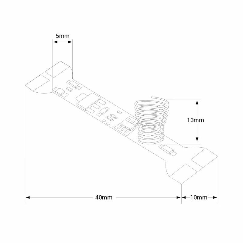 Interruptor táctil de encendido/apagado y atenuación: 5-24 V CC