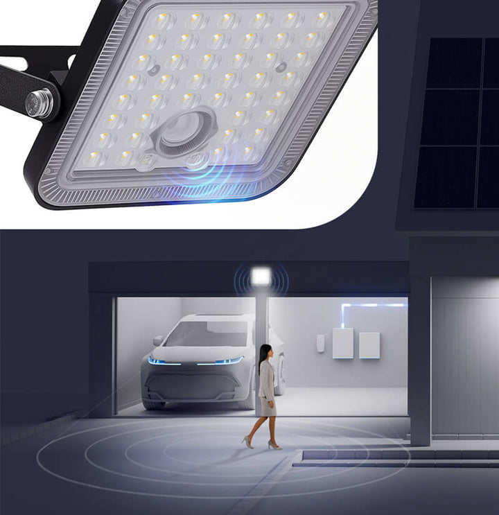 Projecteur mural solaire LED 30W