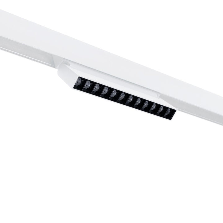 Spot linéaire orientable pour rail magnétique 48V- 12W - 4000K - Puce OSRAM - UGR18 - Blanc