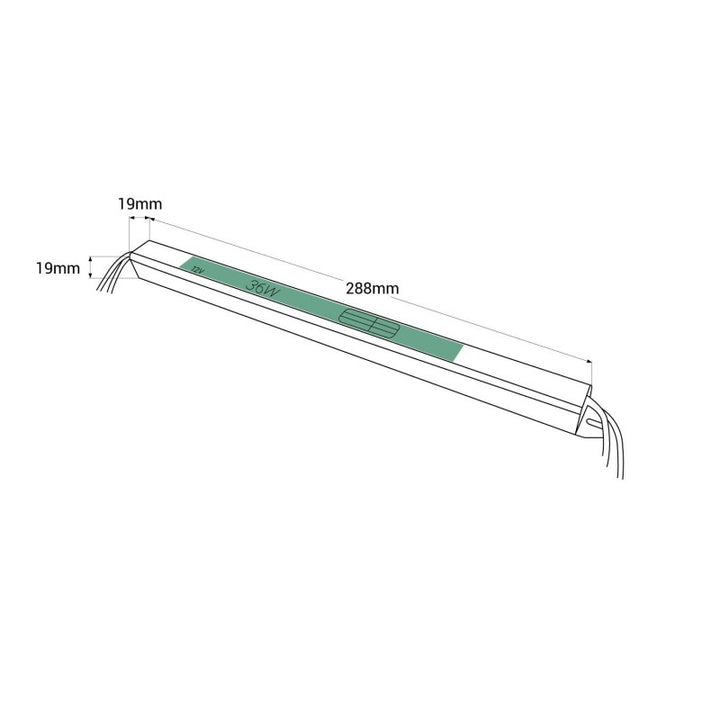 Fuente de alimentación LED extraplana 12V - 36W - IP20