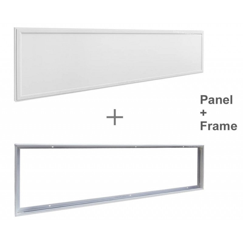 Pack 10 Dalles LED en saillie 120x30 - 44W - UGR19- Driver Philips - 4000K - Av Kit de montage