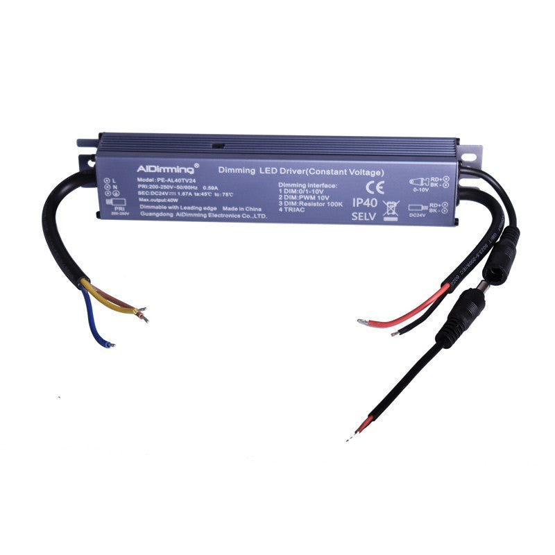 Transformateur Triac dimmable DC 24V 42W 1.67A IP40