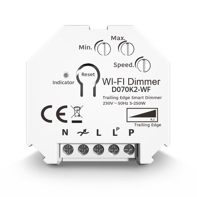 Dimmer SMART WIFI 250W Tuya APP - PUSH