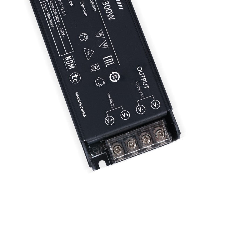 Alimentation LED 24V 300W extra-plate - 12.5A - Haute efficacité - IP20