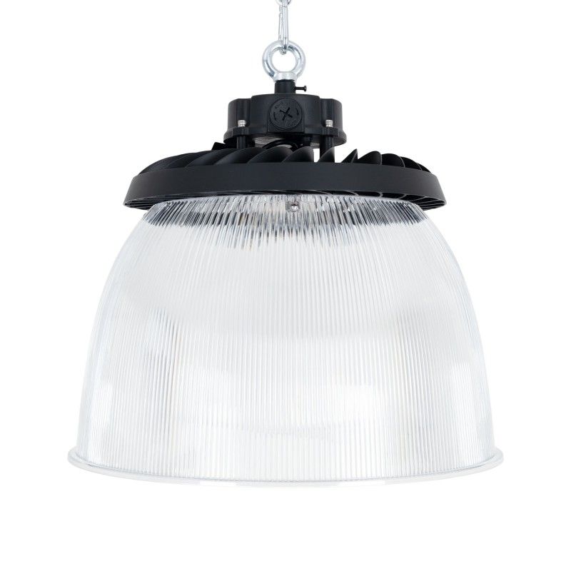 Diffuseur de lumière en polycarbonate pour suspension industrielle LED B8155-200W - B8150-200 - Angle 90°