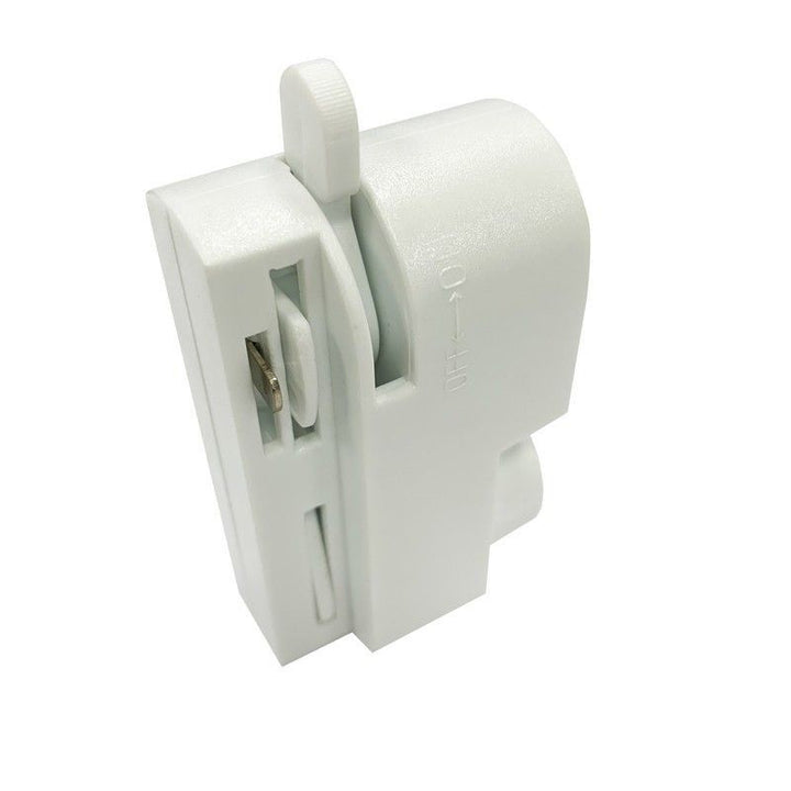 Connecteur/adaptateur de luminaire pour rail monophasé