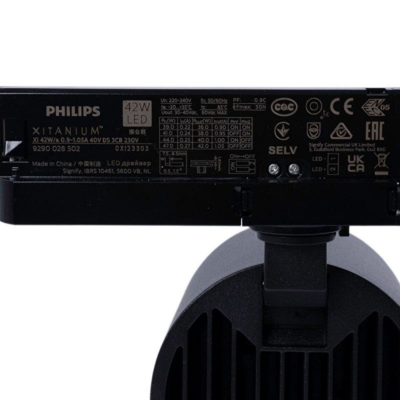 Foco LED 40W para carril trifásico - Panaderías - Driver Philips Xitanium