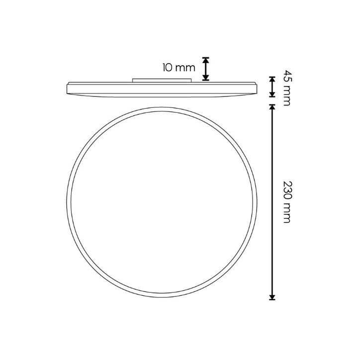 Plafonnier Led rond 15W 23 Diam. 4500 K